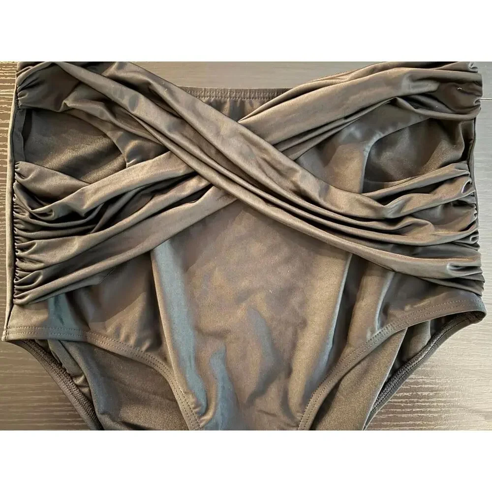 Women's Bathing Suit Swimsuit High Waist Bikini Bottoms - Size 14 - Picture 3 of 7